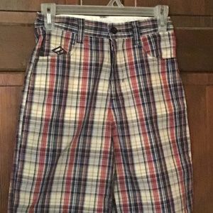 Boys plaid shorts size 12